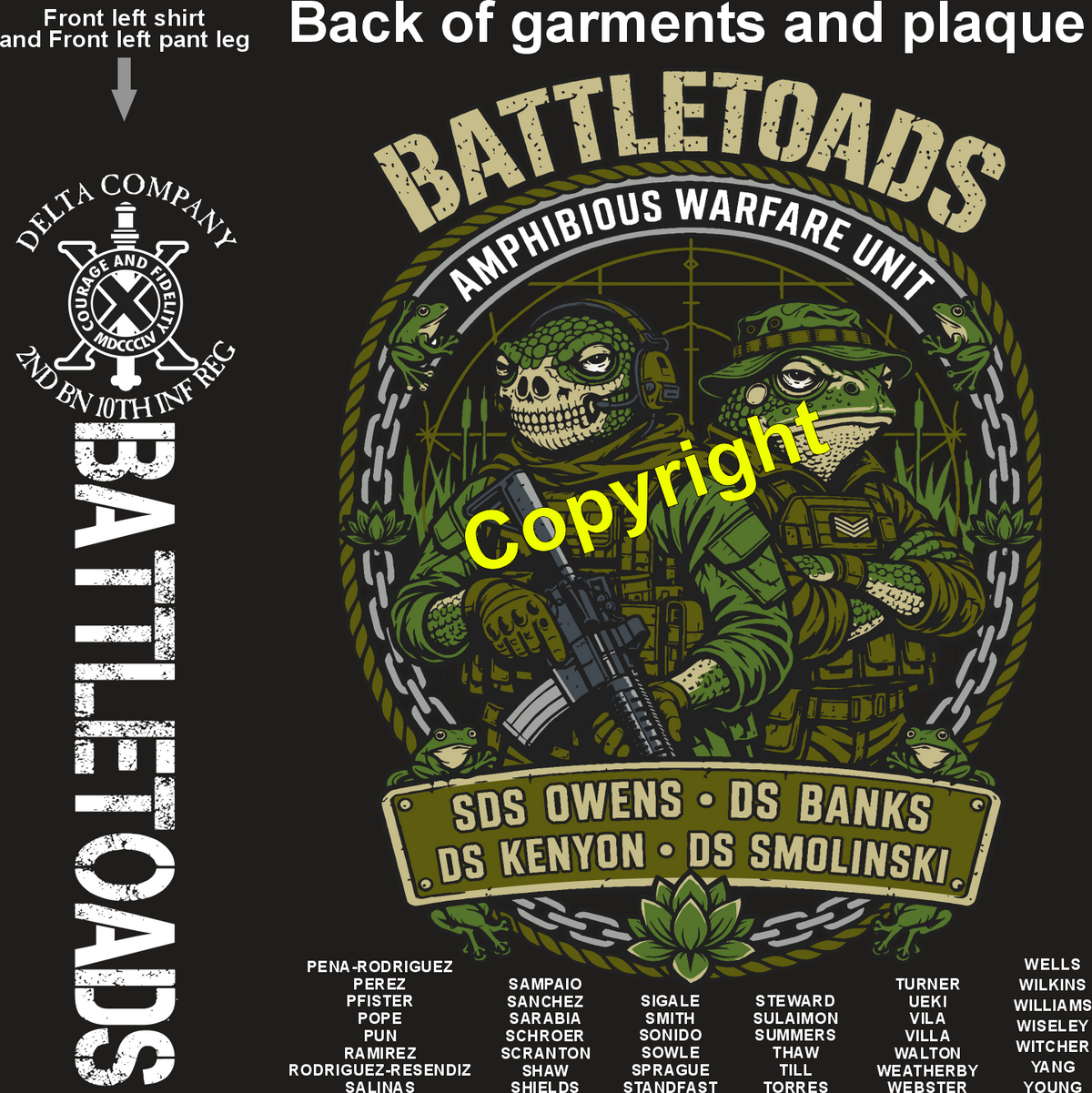 DELTA 2-10 BATTLE TOADS GRADUATING DAY 10-22-26 PRE ORDERS
