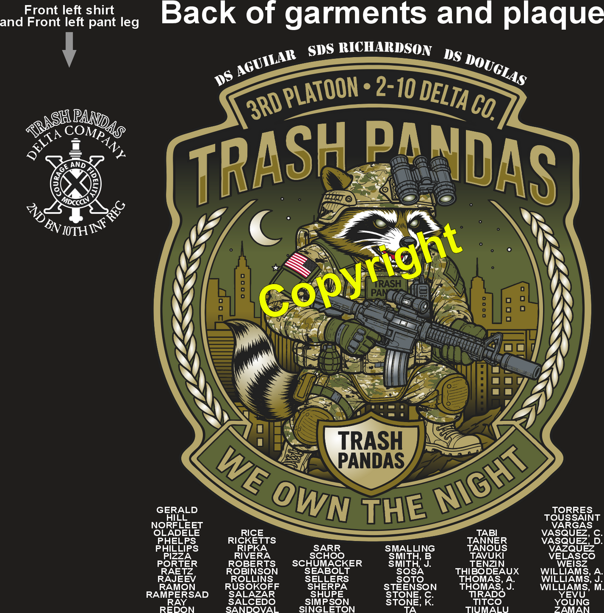 DELTA 2-10 TRASH PANDAS GRADUATING DAY 7-30-26 PRE ORDERS