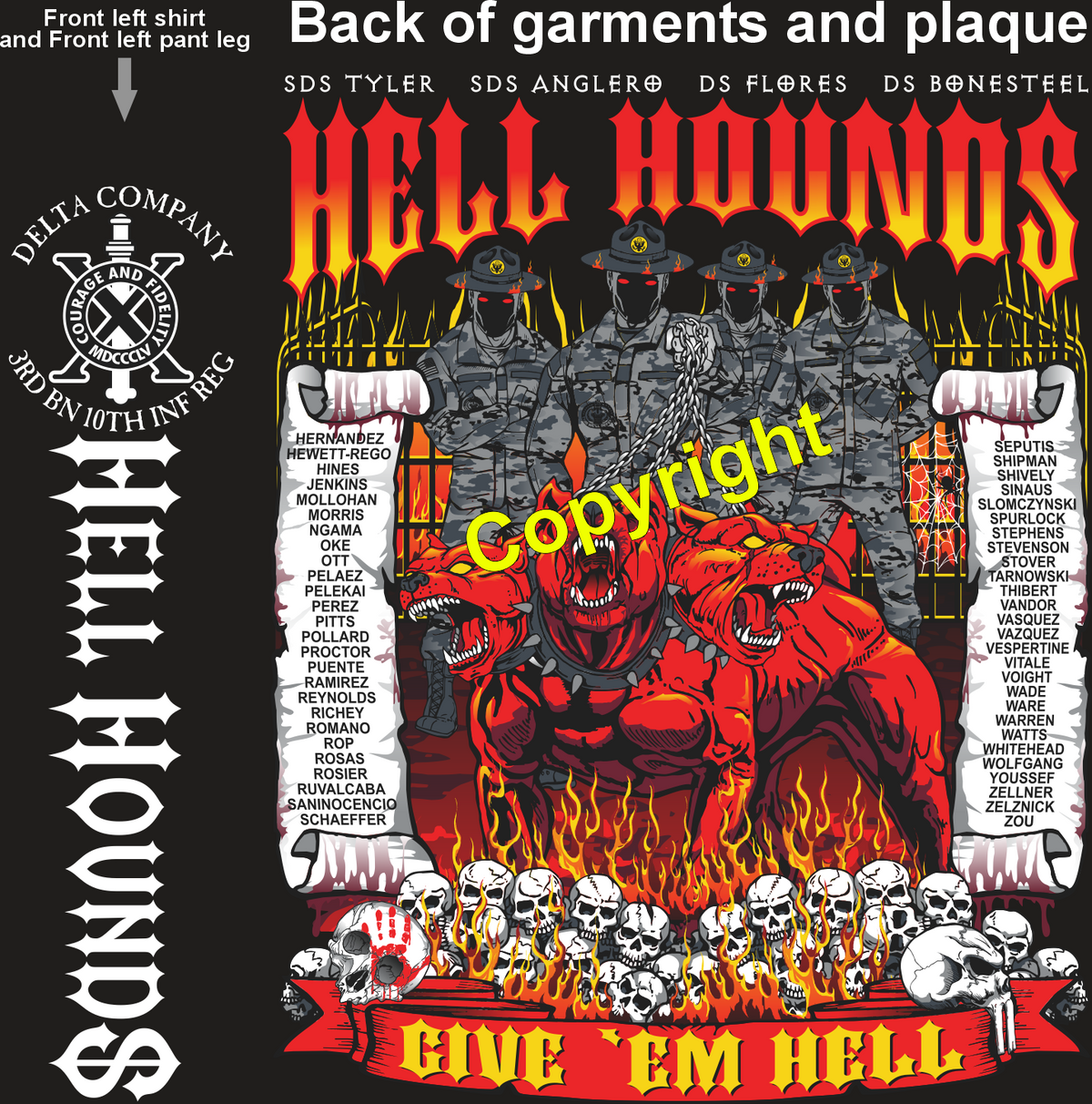 DELTA 3-10 HELL HOUNDS GRADUATING DAY 9-24-26 PRE ORDERS