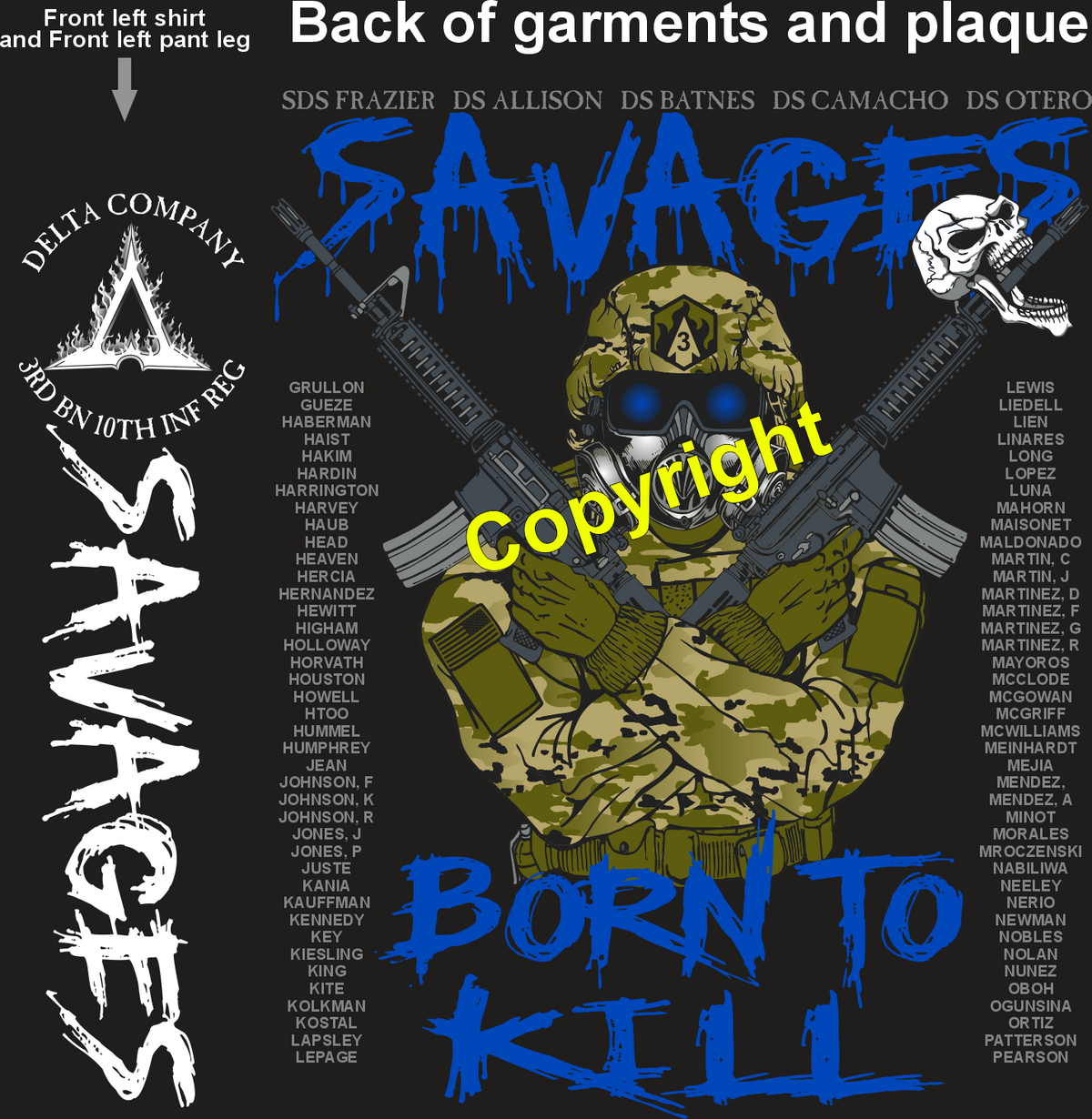 DELTA 3-10 SAVAGES GRADUATING DAY 9-18-25 PRE ORDER