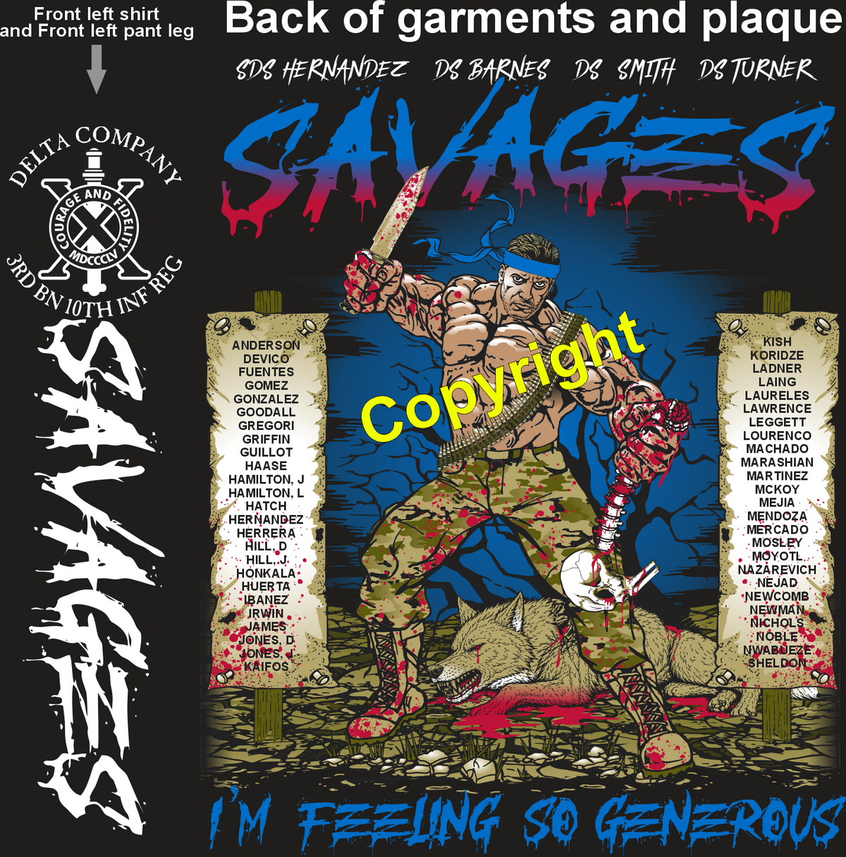 DELTA 3-10 SAVAGES GRADUATING DAY 9-24-26 PRE ORDERS