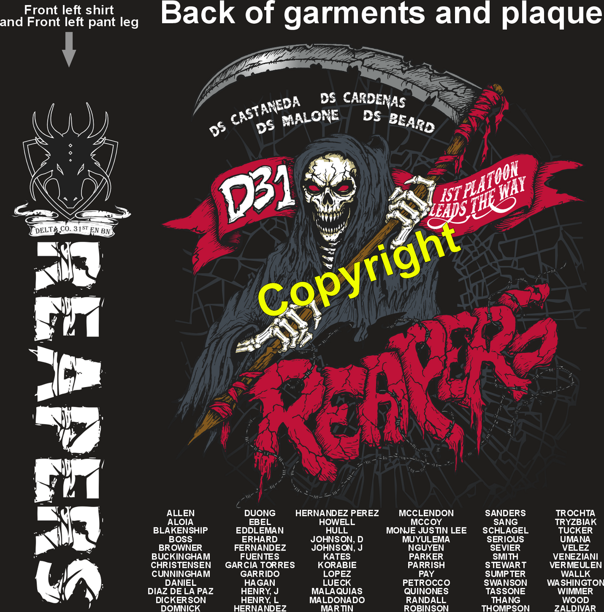 DELTA 31ST REAPERS GRADUATING DAY 11-5-26 PRE ORDERS