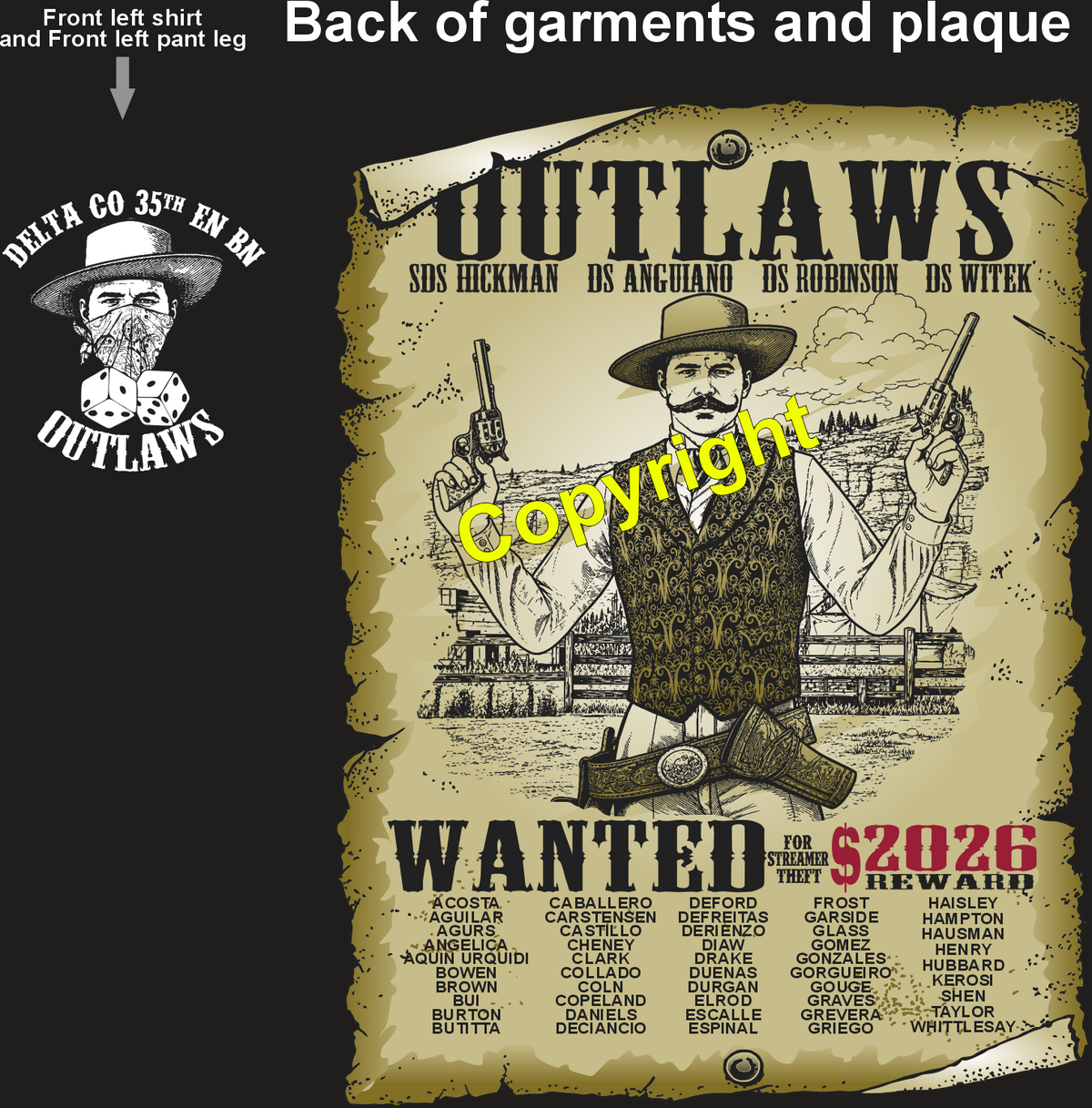 DELTA 35TH OUTLAWS GRADUATING DAY 8-20-26 PRE ORDERS