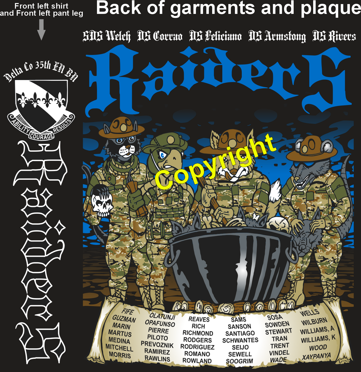 DELTA 35 RAIDERS GRADUATING DAY 7-17-25 PRE ORDER