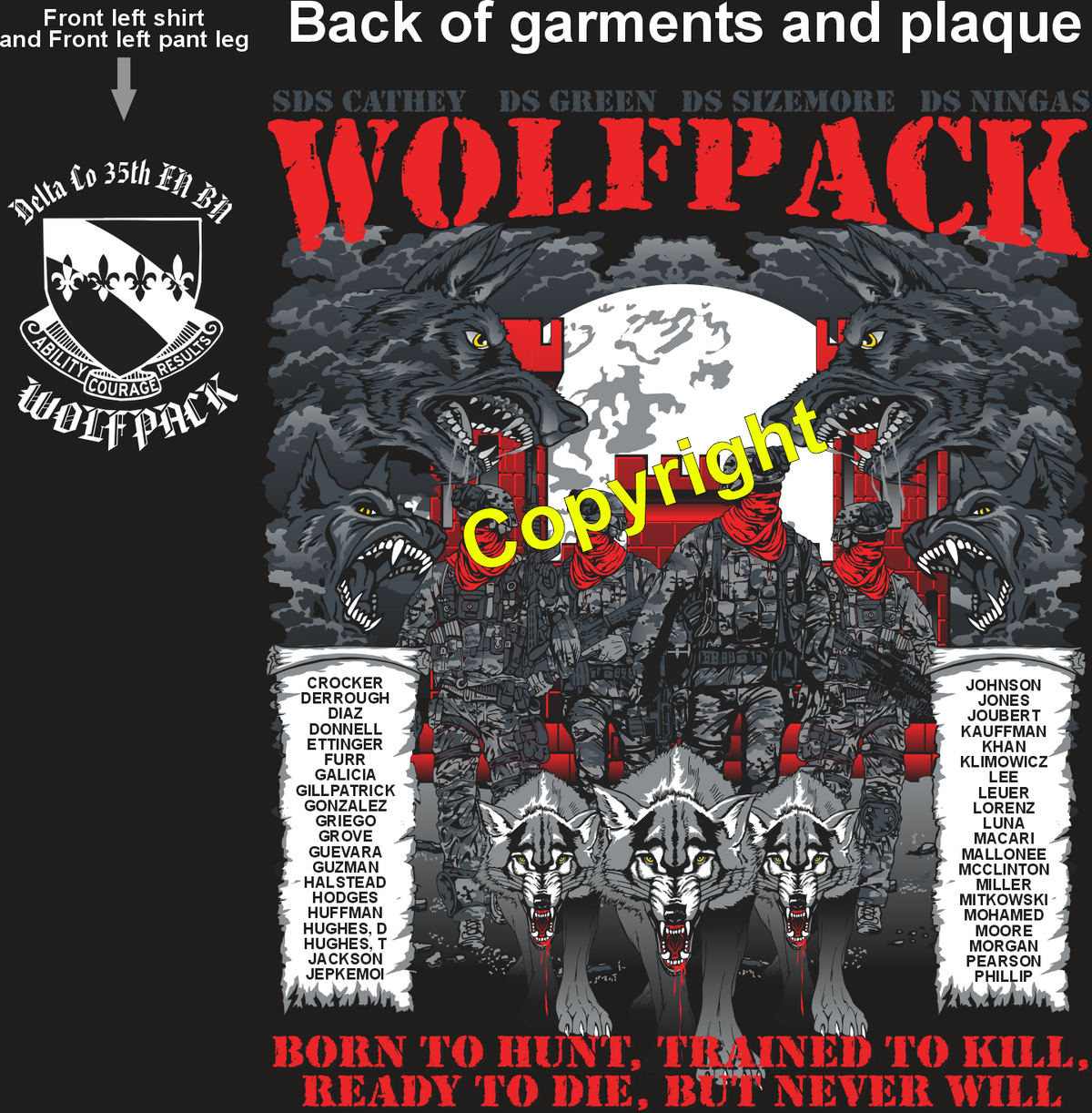 DELTA 35 WOLFPACK GRADUATING DAY 7-17-25 PRE ORDER