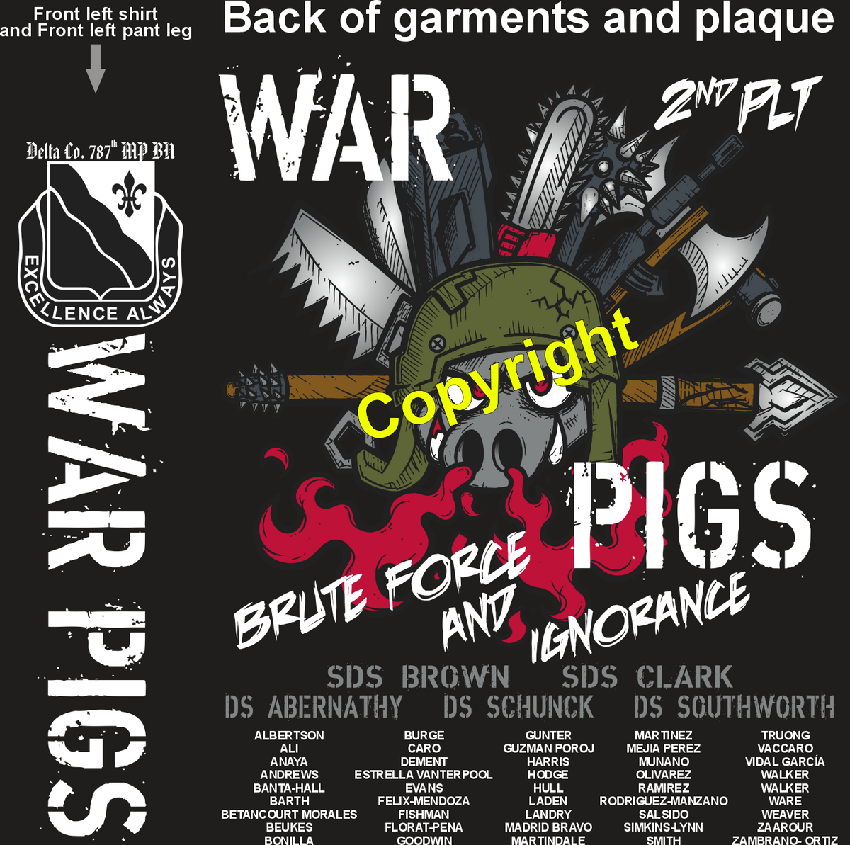 DELTA 787 WAR PIGS GRADUATING DAY 8-6-26 PRE ORDERS