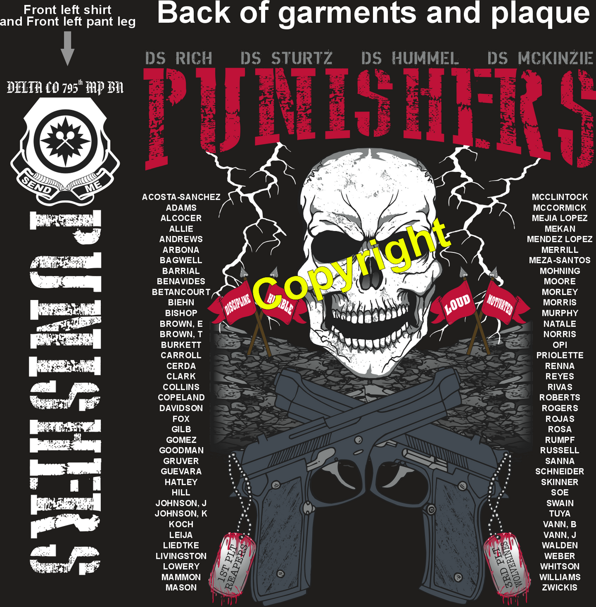 DELTA 795 PUNISHERS GRADUATING DAY 9-18-25 PRE ORDER