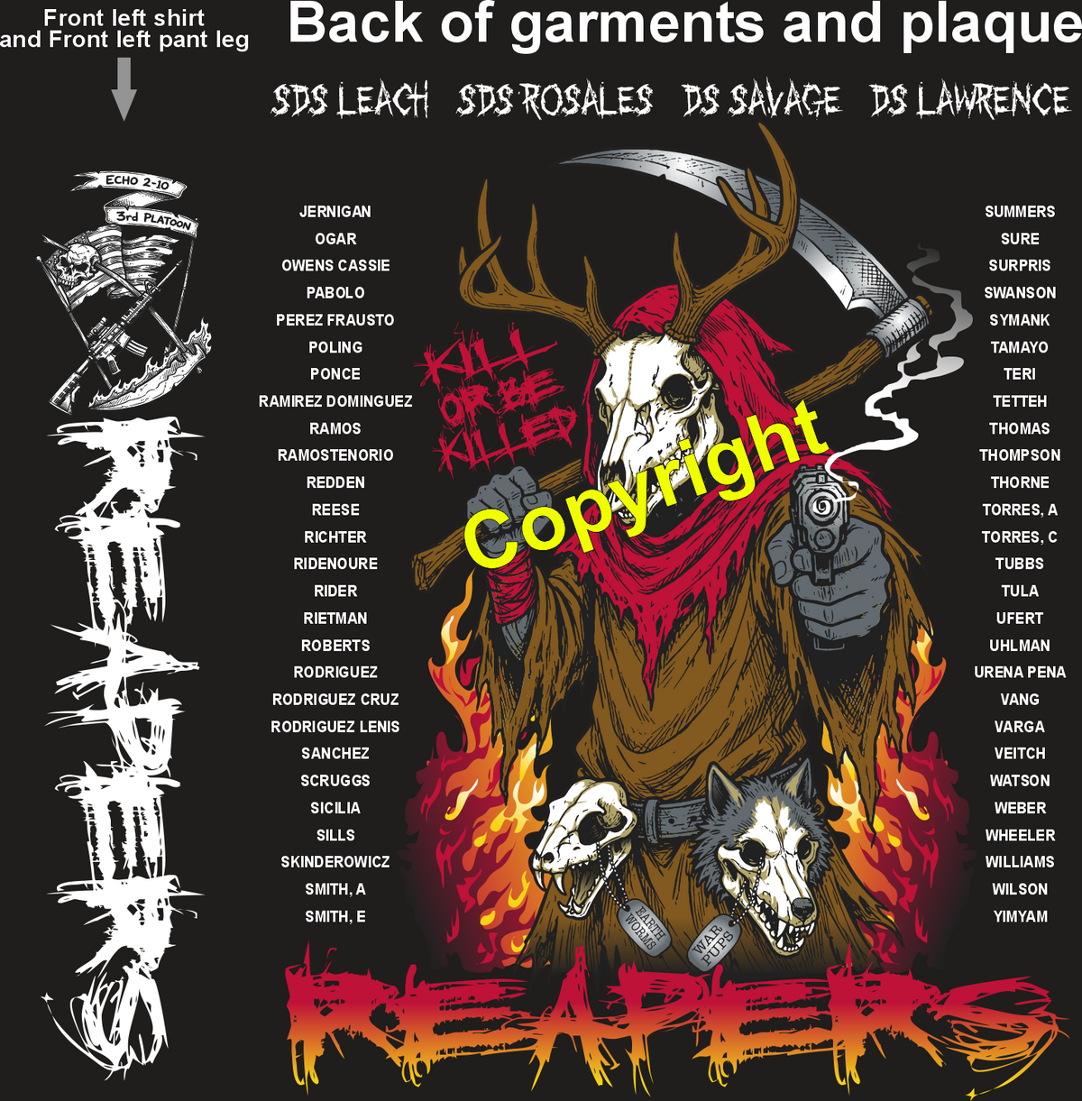 ECHO 2-10 REAPERS GRADUATING DAY 11-12-26 PRE ORDERS
