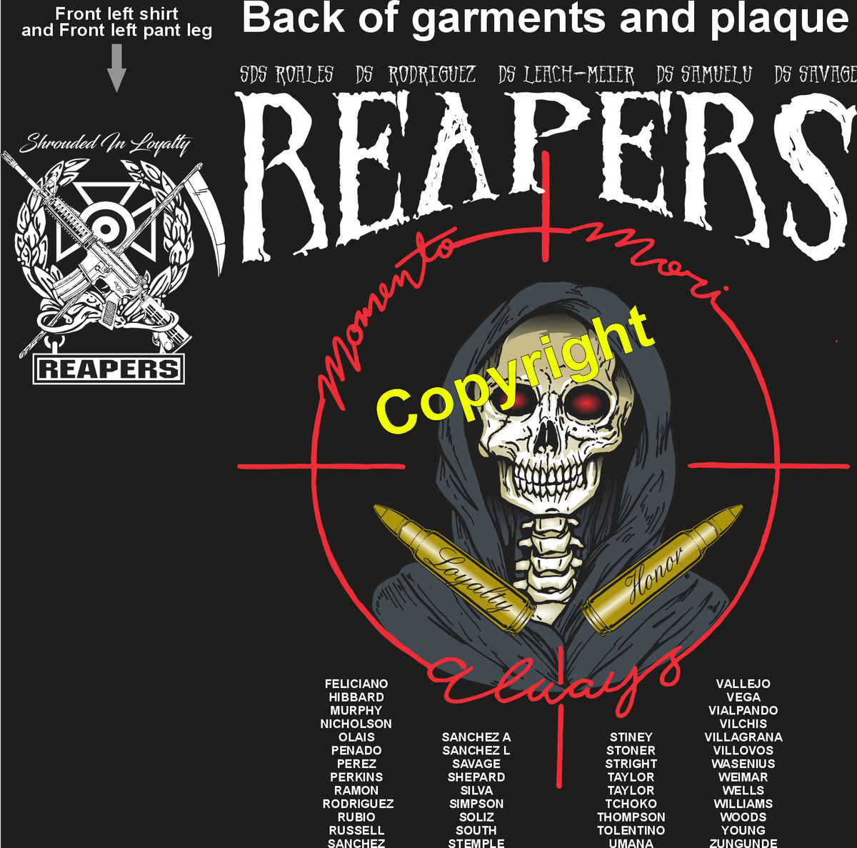 ECHO 2-10 REAPERS GRADUATING DAY 10-30-25 PRE ORDER