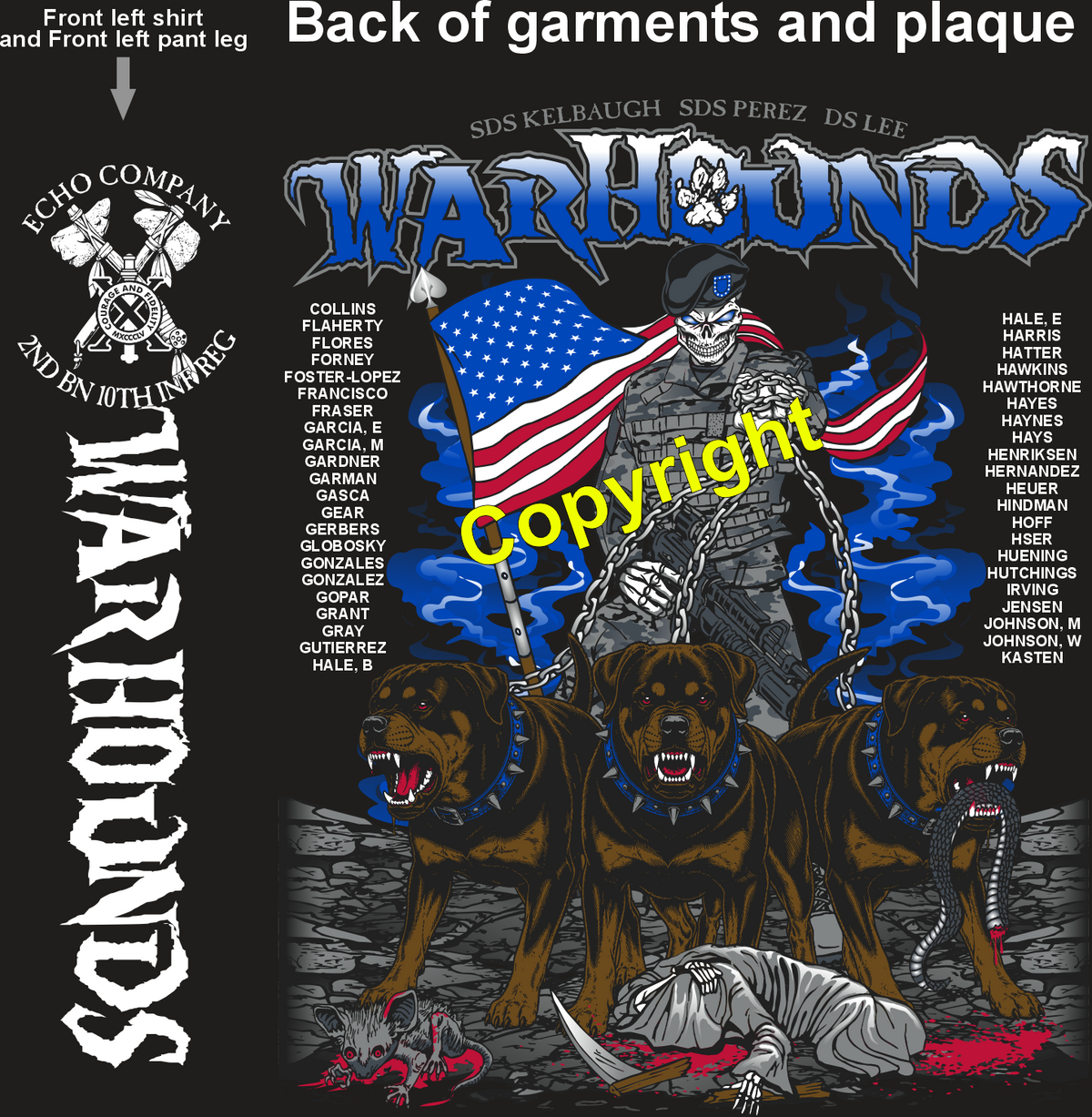 ECHO 2-10 WARHOUNDS GRADUATING DAY 8-20-26 PRE ORDERS