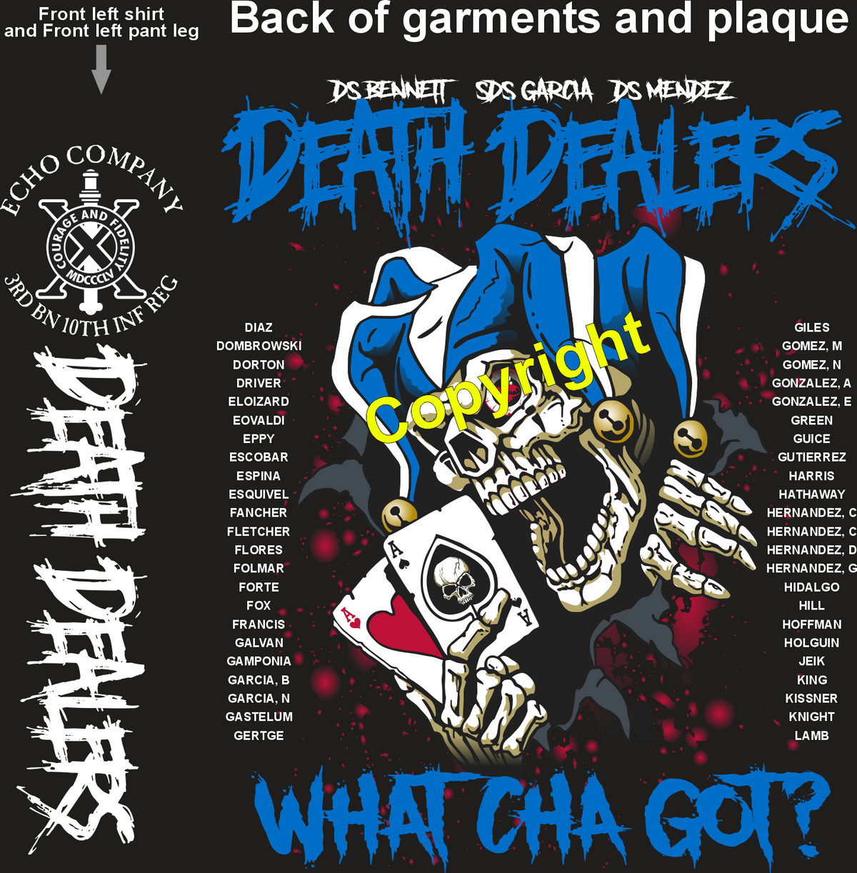 ECHO 3-10 DEATH DEALERS GRADUATING DAY 10-30-25 PRE ORDER