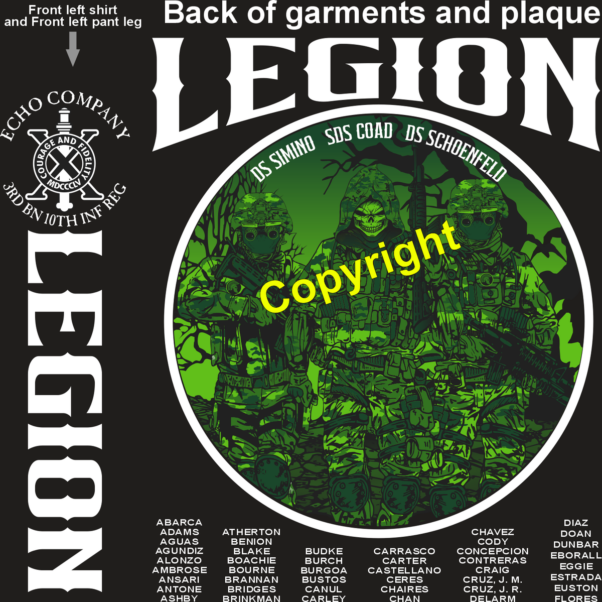 ECHO 3-10 LEGION GRADUATING DAY 5-7-26 PRE ORDER