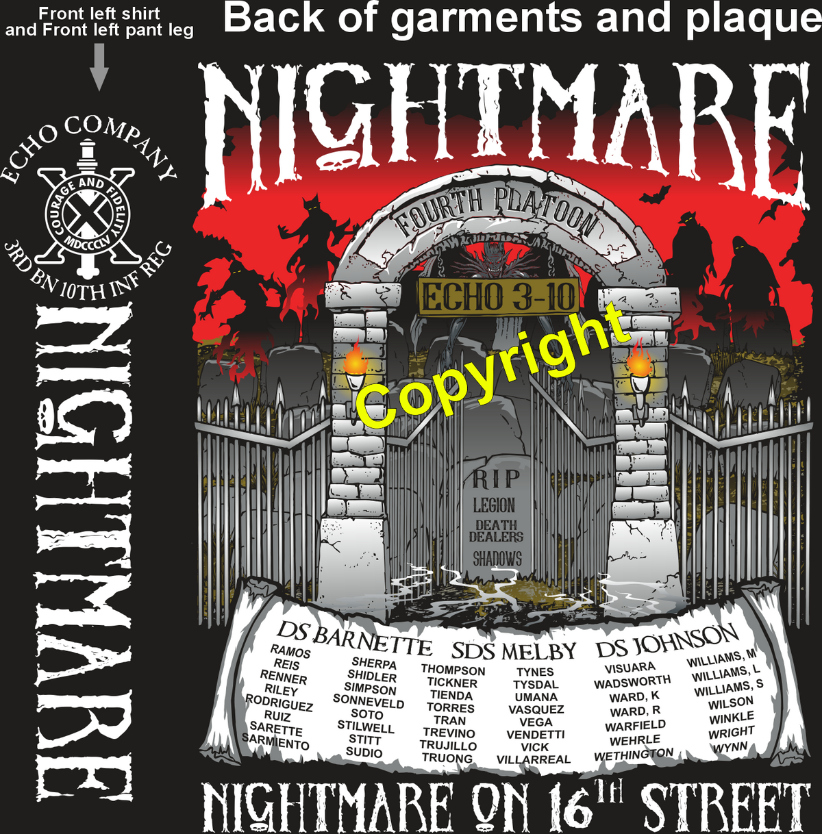 ECHO 3-10 NIGHTMARE GRADUATING DAY 10-30-25 PRE ORDER