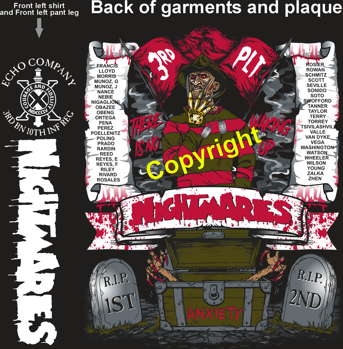 ECHO 3-10 NIGHTMARES GRADUATING DAY 10-22-26 PRE ORDERS
