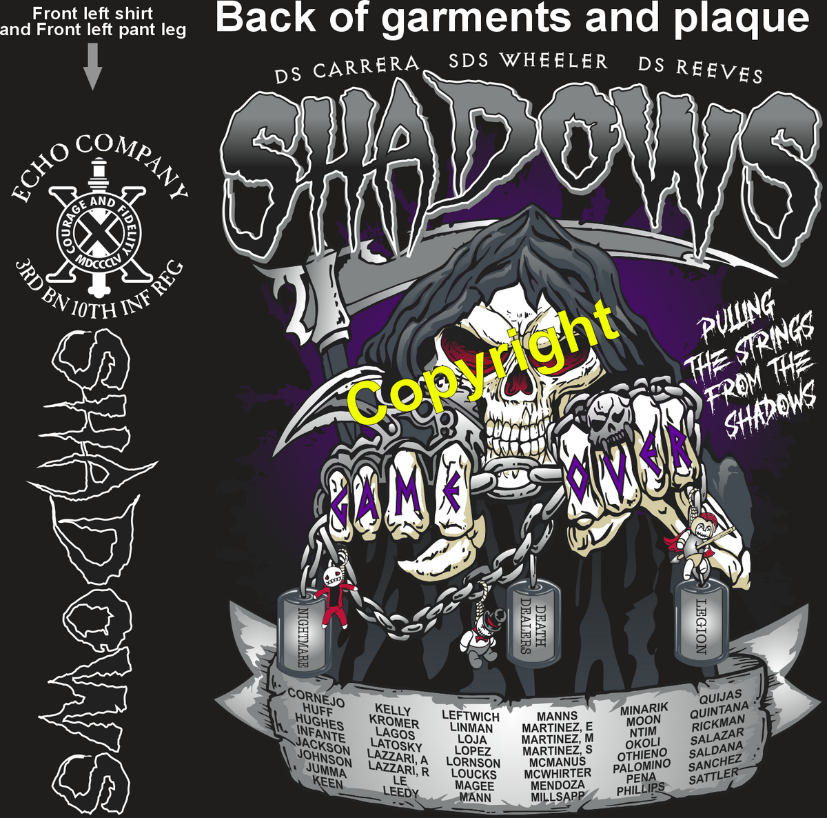 ECHO 3-10 SHADOWS GRADUATING DAY 10-30-25 PRE ORDER