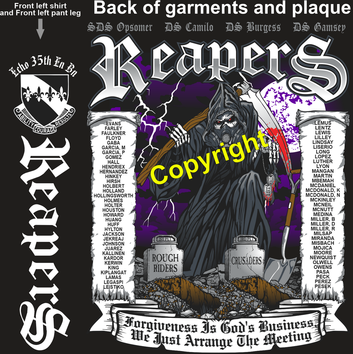 ECHO 35 REAPERS GRADUATING DAY 5-21-25 PRE ORDER