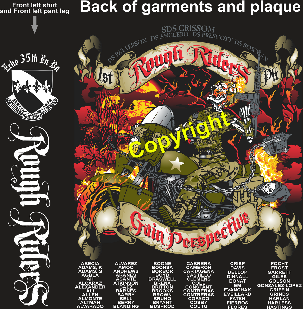 ECHO 35 ROUGH RIDERS GRADUATING DAY 5-21-25 PRE ORDER