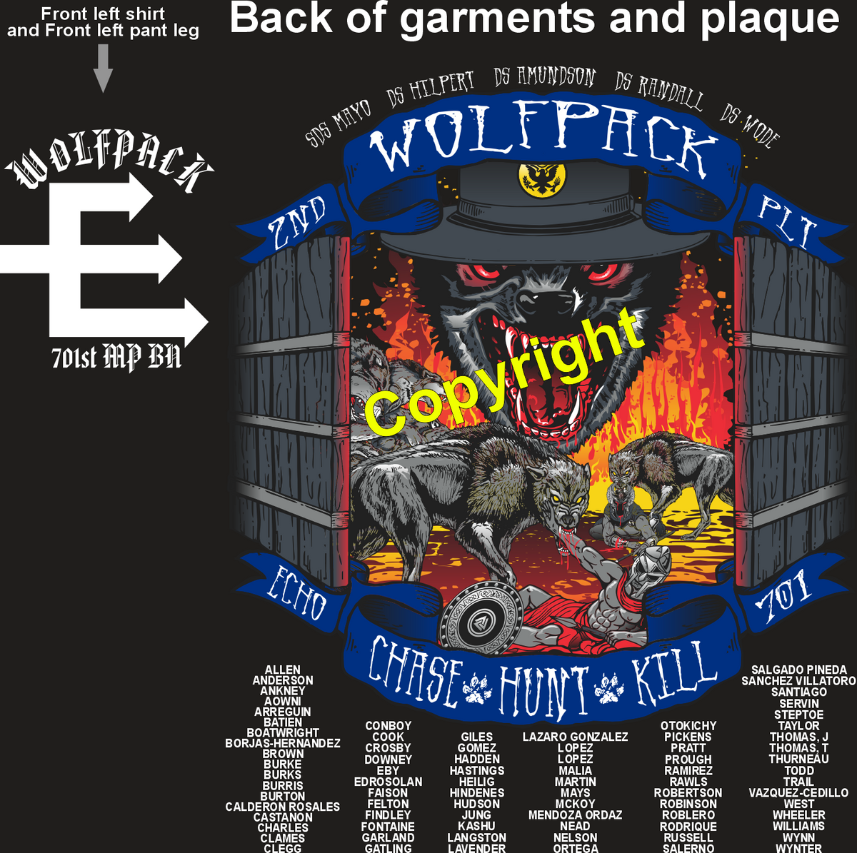 ECHO 701ST WOLFPACK GRADUATING DAY 9-18-25 PRE ORDER