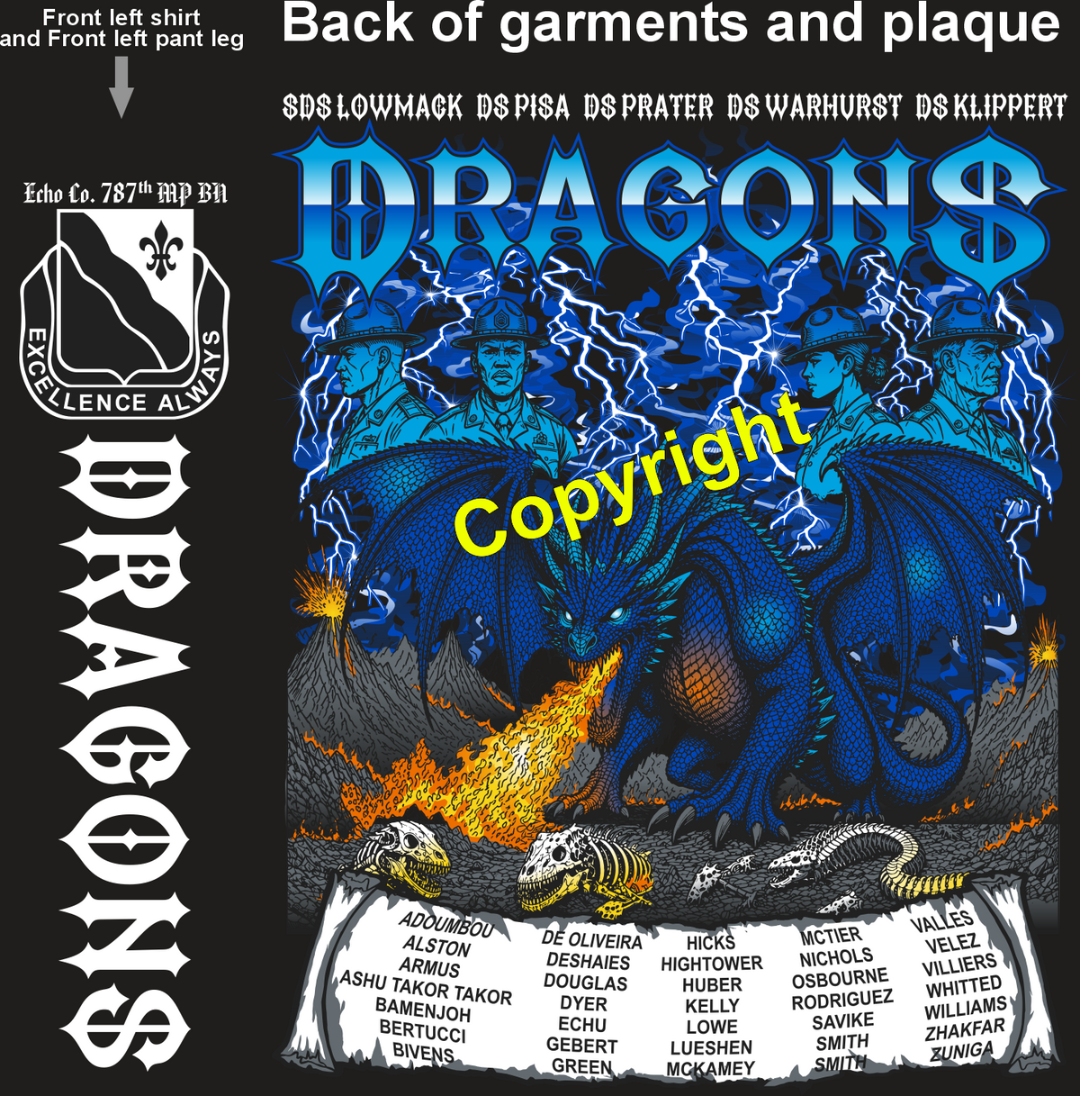 ECHO 787 DRAGONS GRADUATING DAY 7-23-26 PRE ORDERS