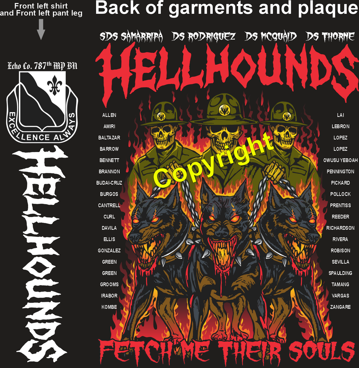 ECHO 787 HELL HOUNDS GRADUATING DAY 7-23-26 PRE ORDERS
