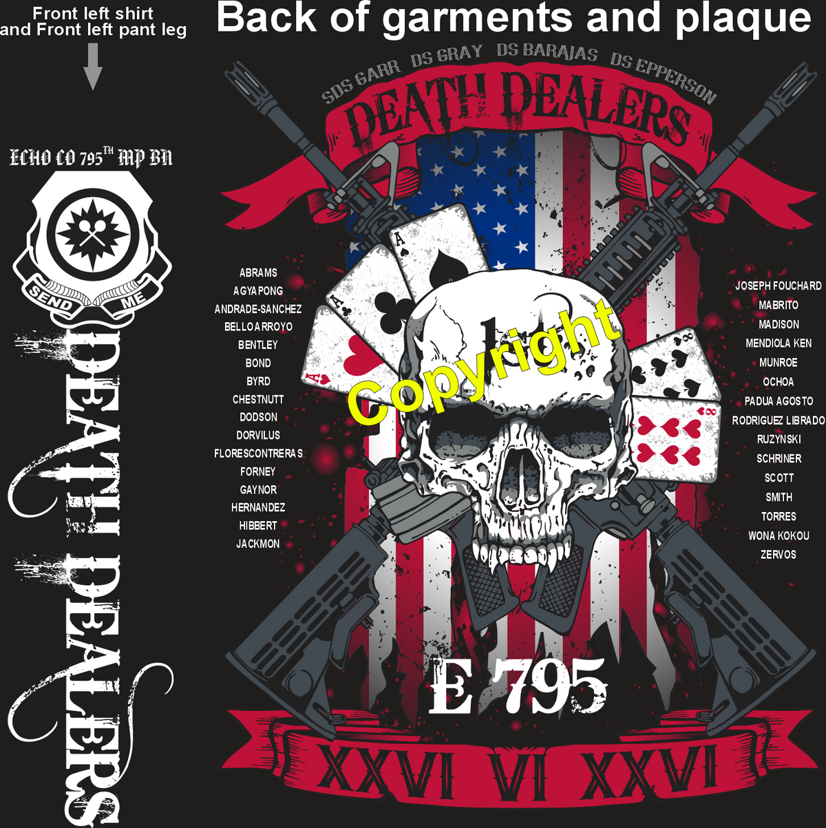 ECHO 795 DEATH DEALERS GRADUATING DAY 6-25-26 PRE ORDERS