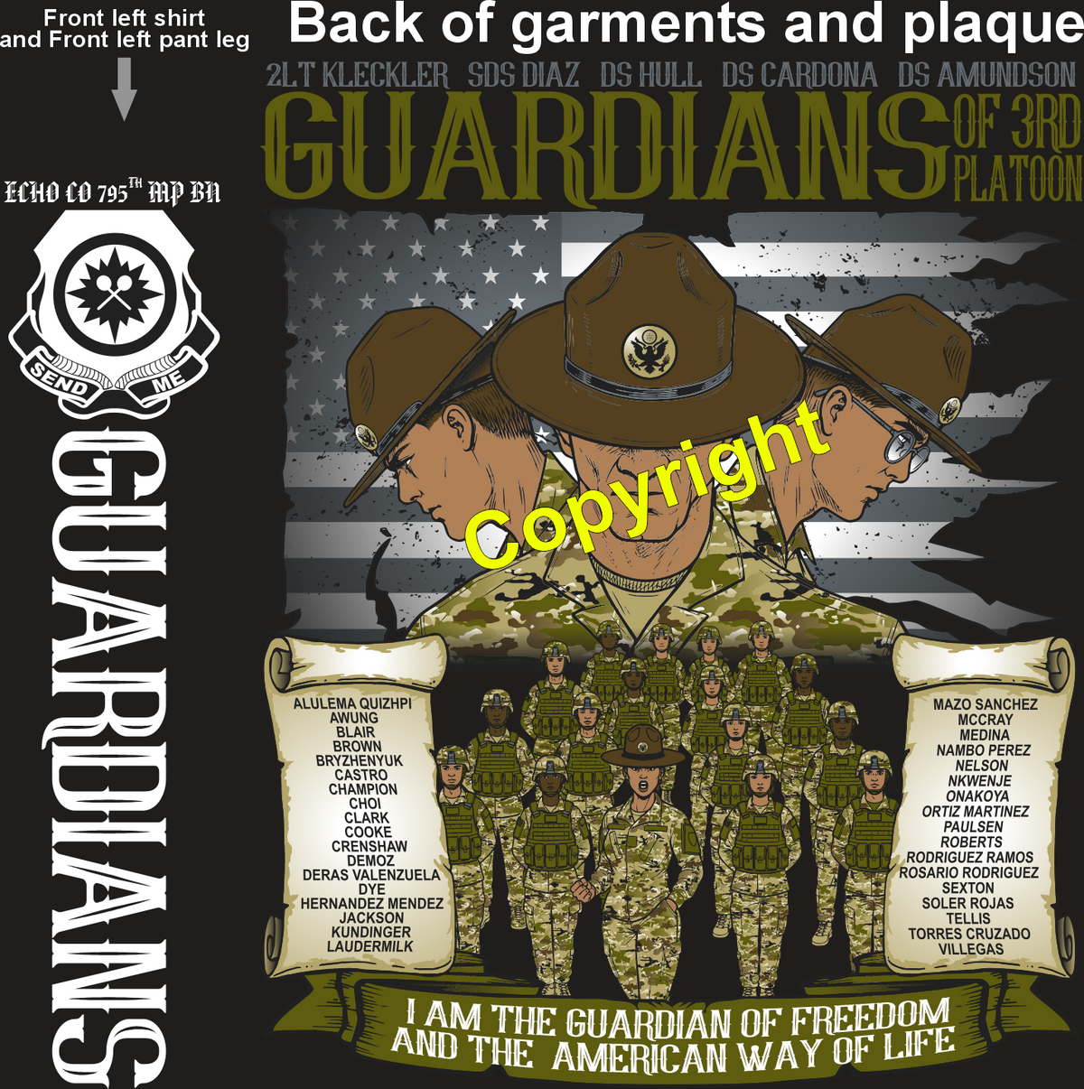 ECHO 795 GUARDIANS GRADUATING DAY 6-25-26 PRE ORDERS