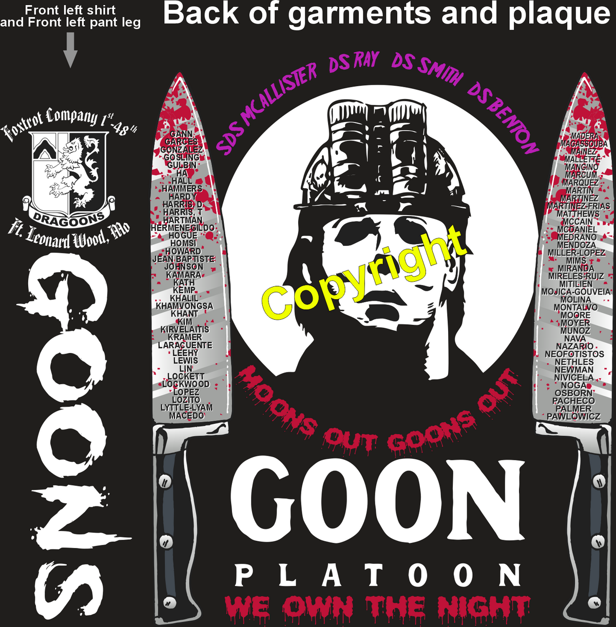 FOXTROT 1-48 GOONS GRADUATING DAY 9-18-25 PRE ORDER