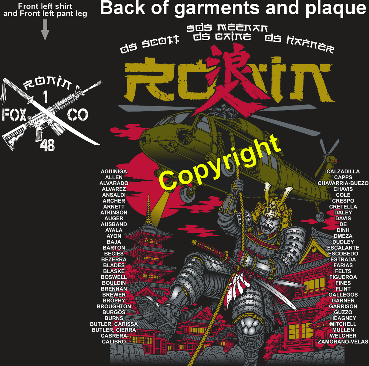 FOXTROT 1-48 RONIN GRADUATING DAY 9-24-26 PRE ORDERS