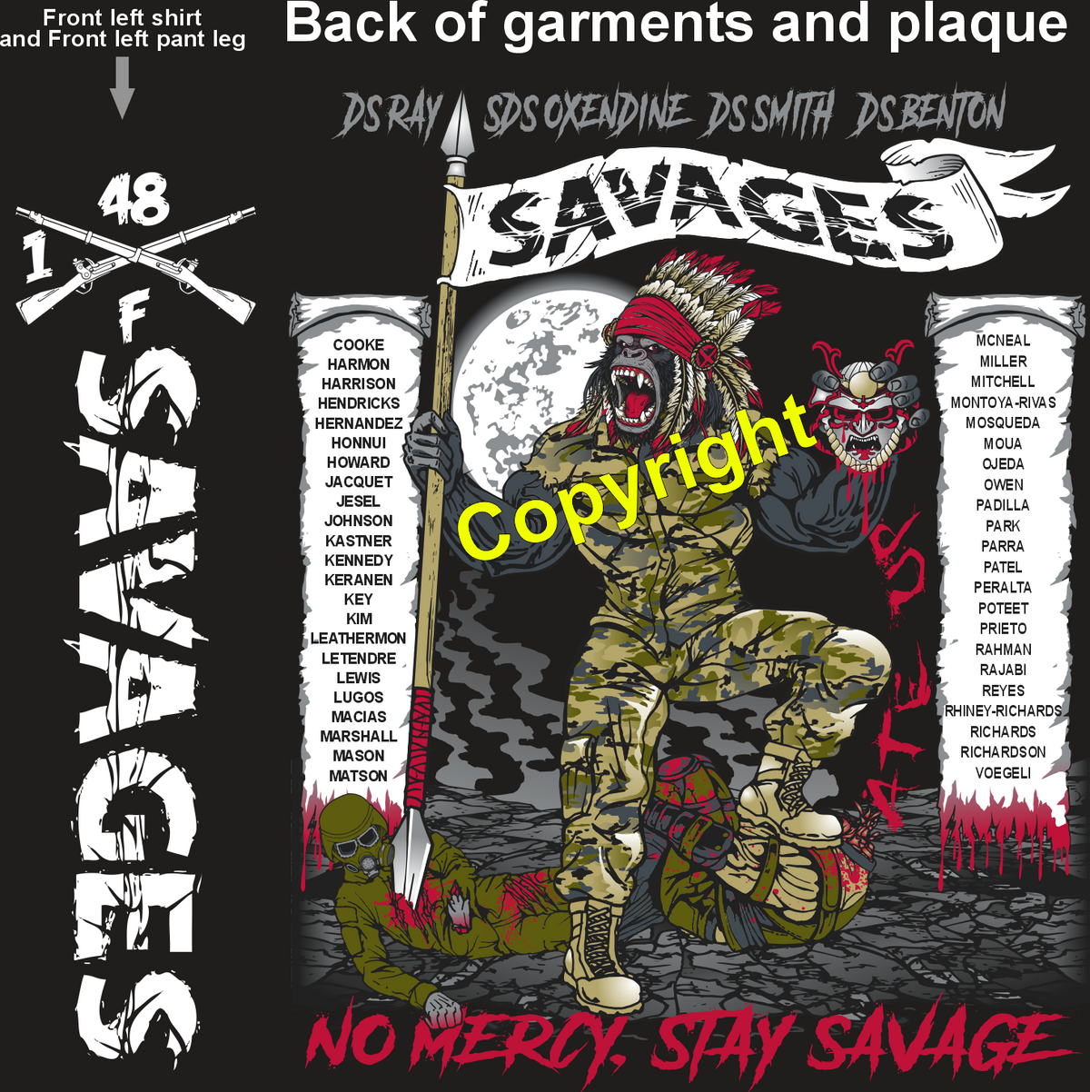 FOXTROT 1-48 SAVAGES GRADUATING DAY 7-1-26 PRE ORDERS