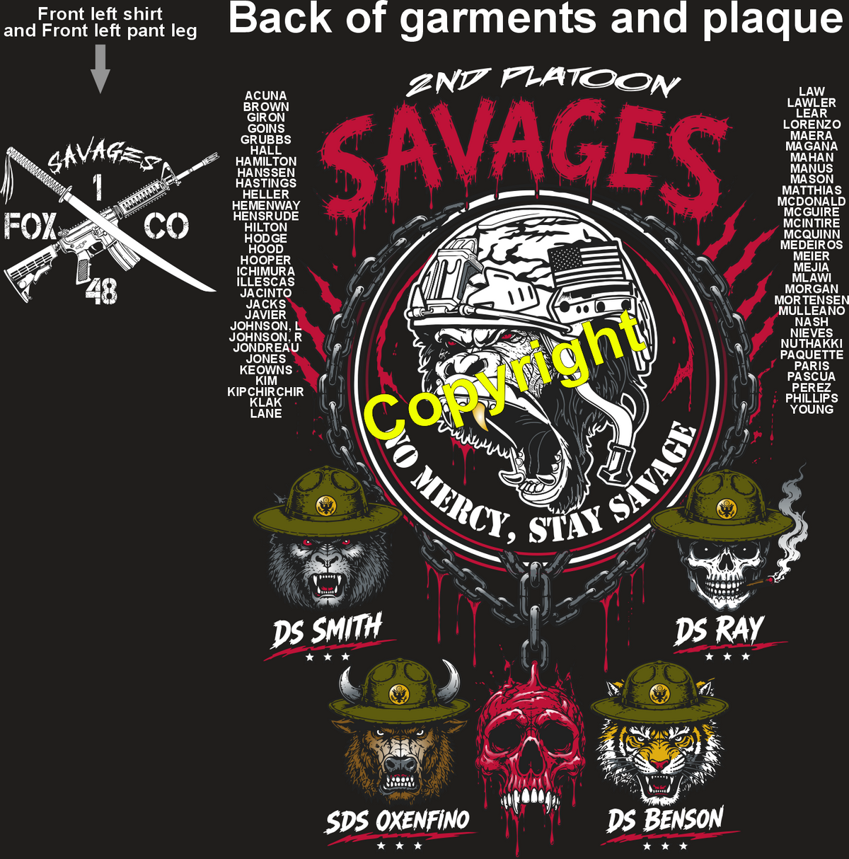 FOXTROT 1-48 SAVAGES GRADUATING DAY 9-24-26 PRE ORDERS