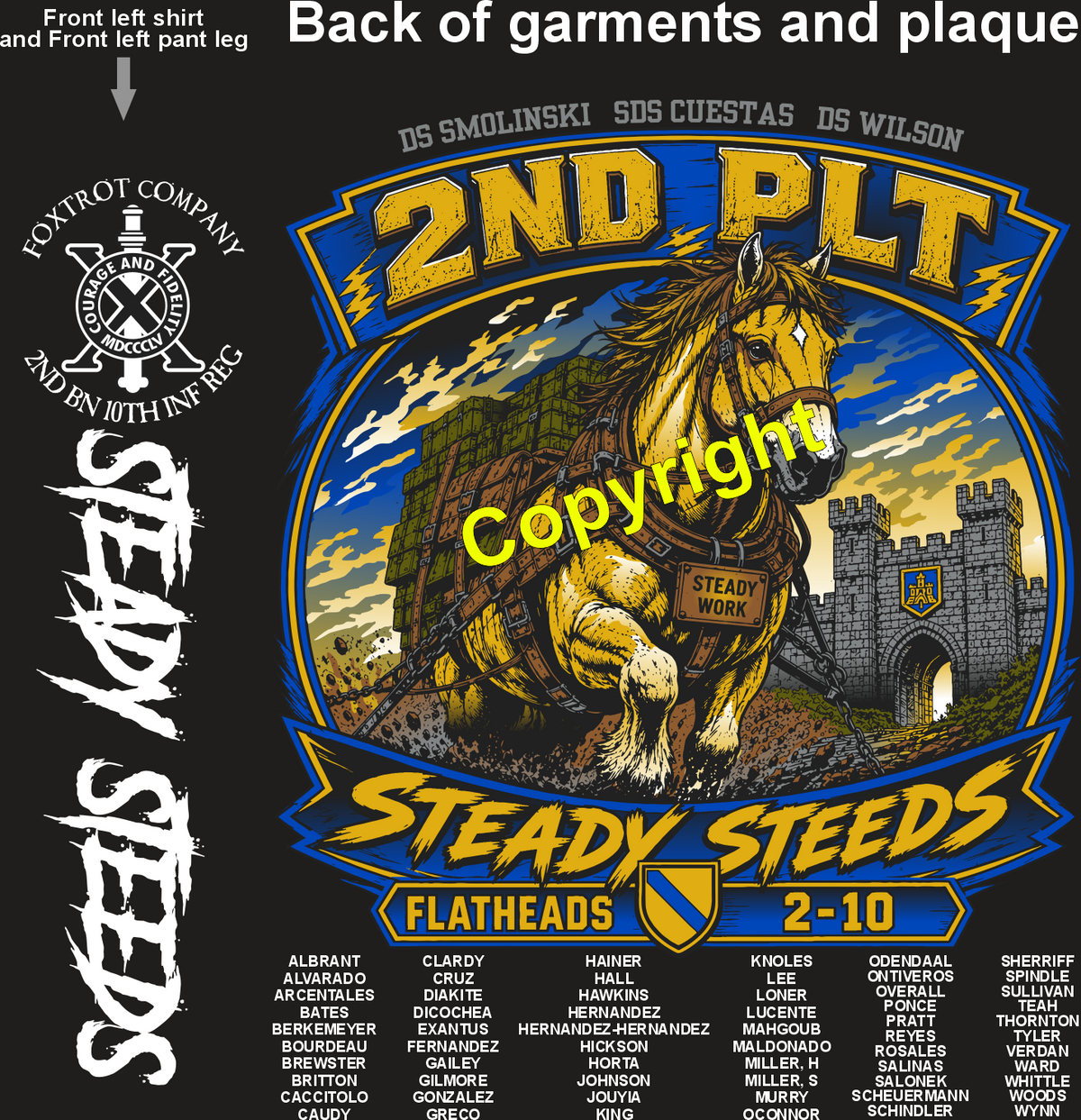 FOXTROT 2-10 STEADY STEED GRADUATING DAY 8-20-26 PRE ORDERS