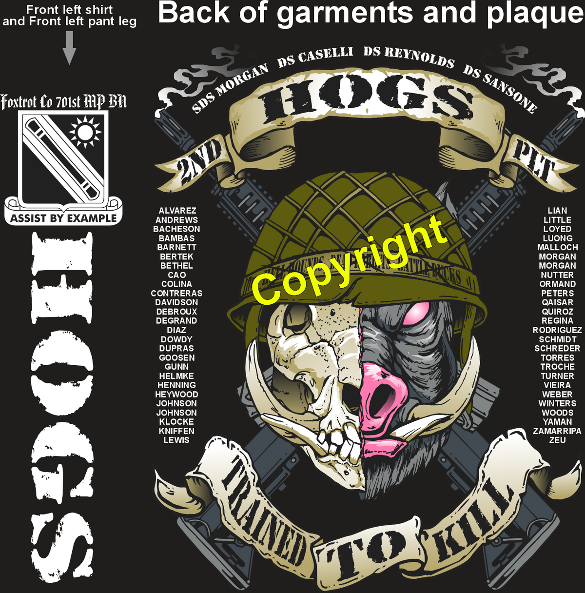 FOXTROT 701 HOGS GRADUATING DAY 8-13-26 PRE ORDERS