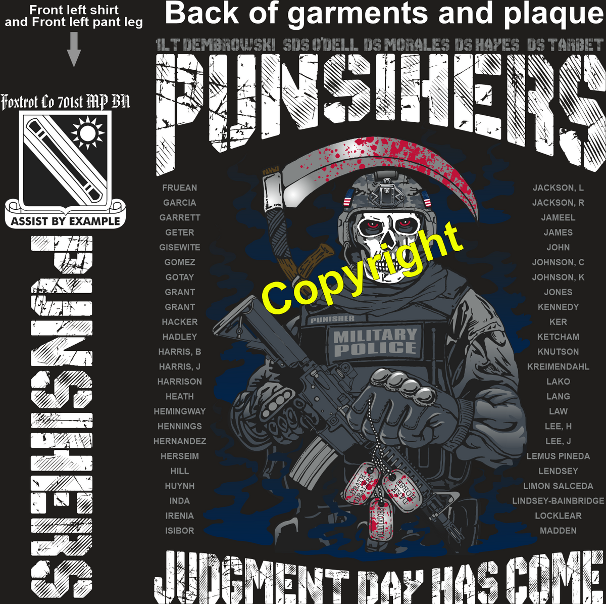 FOXTROT 701ST PUNISHERS GRADUATING DAY 5-15-25 PRE ORDER